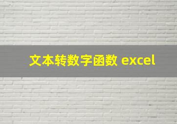 文本转数字函数 excel